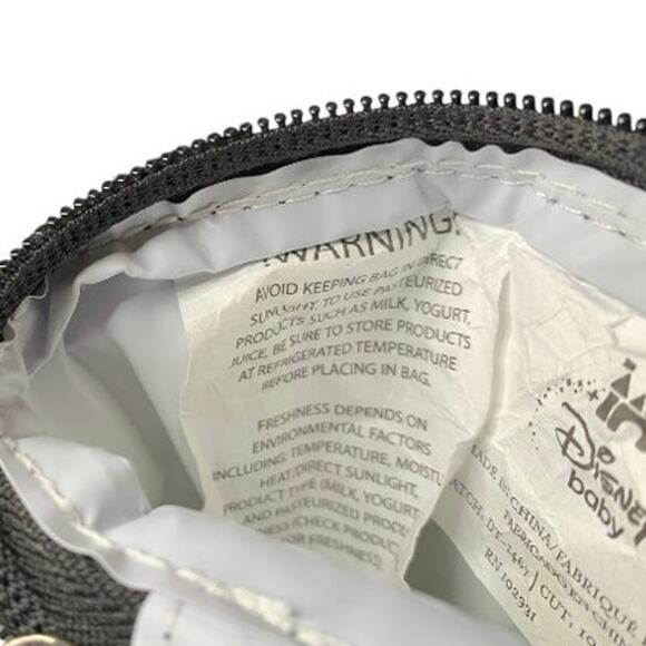 Disney Insulated Baby Bottle Cooler Keeper 3 Compartments Zip Top Carry Strap - Picture 6 of 7